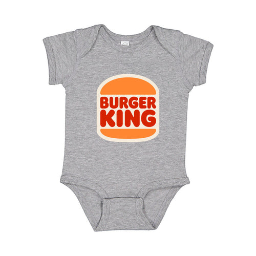 Burger King Baby Romper Onesie - Gray