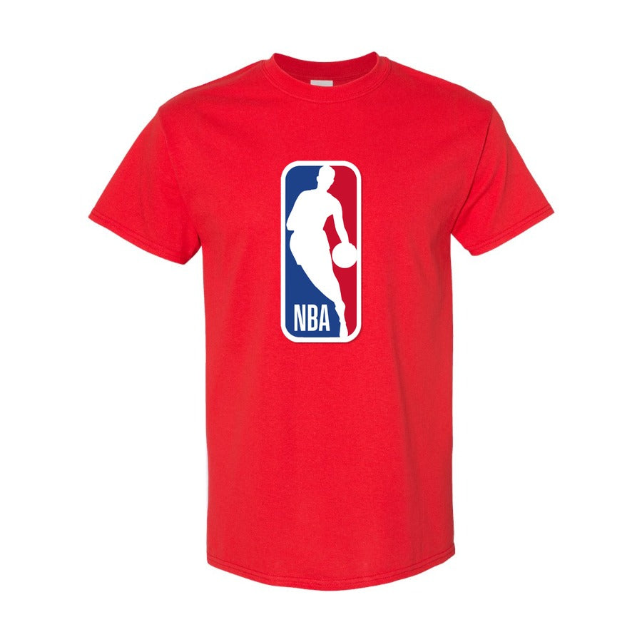 Red - Front View - Men's NBA Cotton T-Shirt