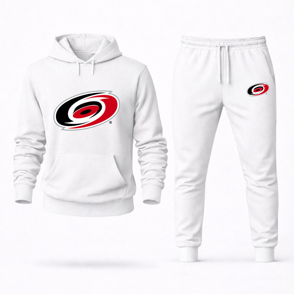 Carolina Hurricanes Hoodie and Joggers Set - White