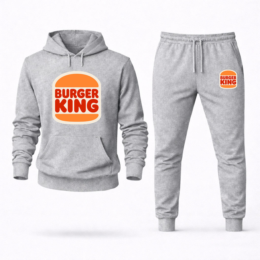 Burger King Hoodie and Joggers Set - Grey