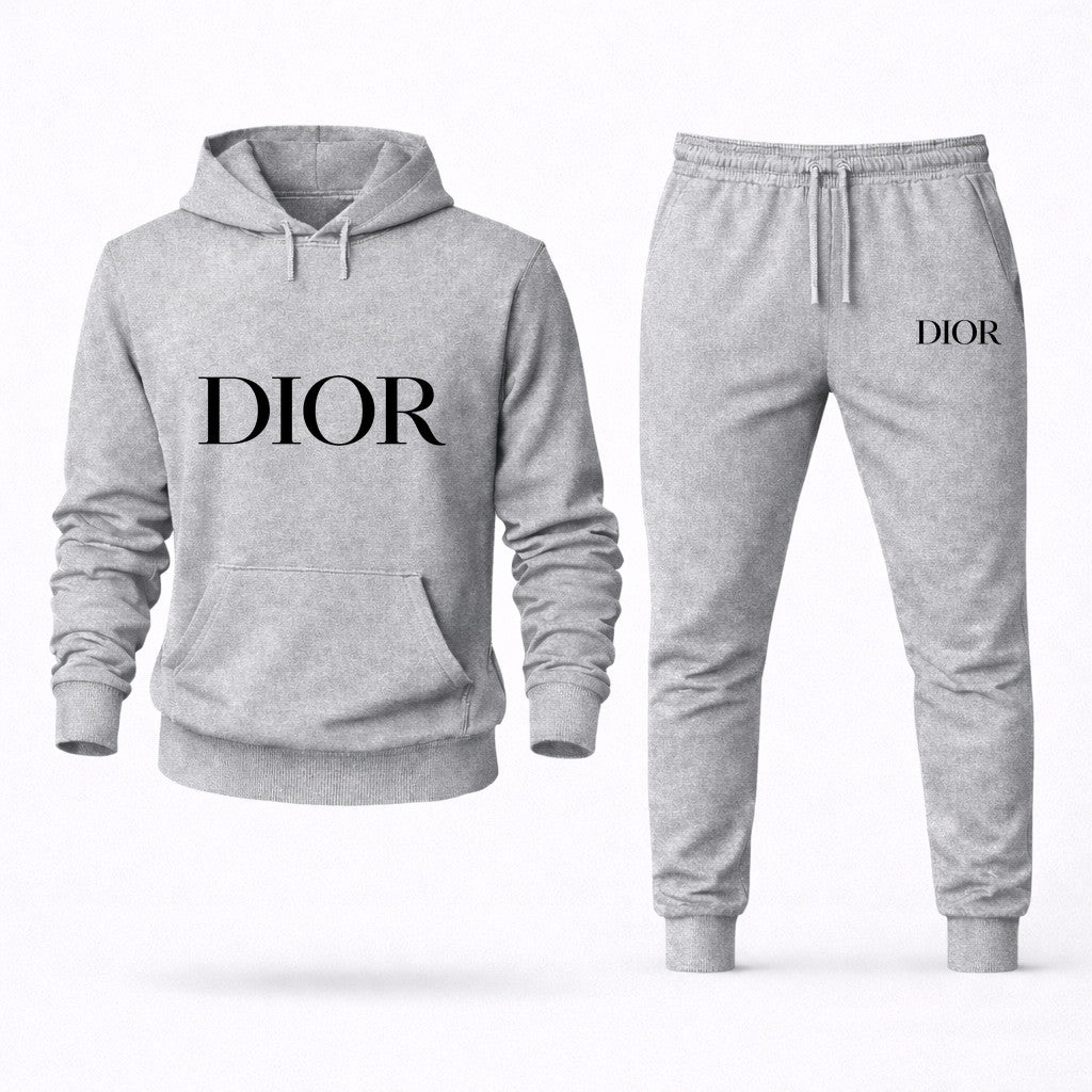 Dior Hoodie and Joggers Set - Grey
