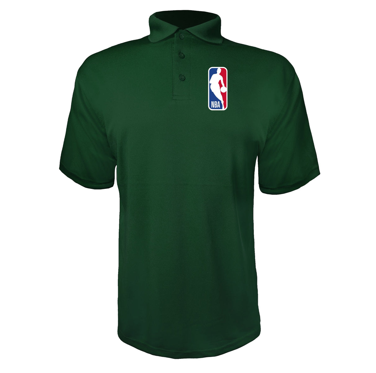 NBA Green polyester polo