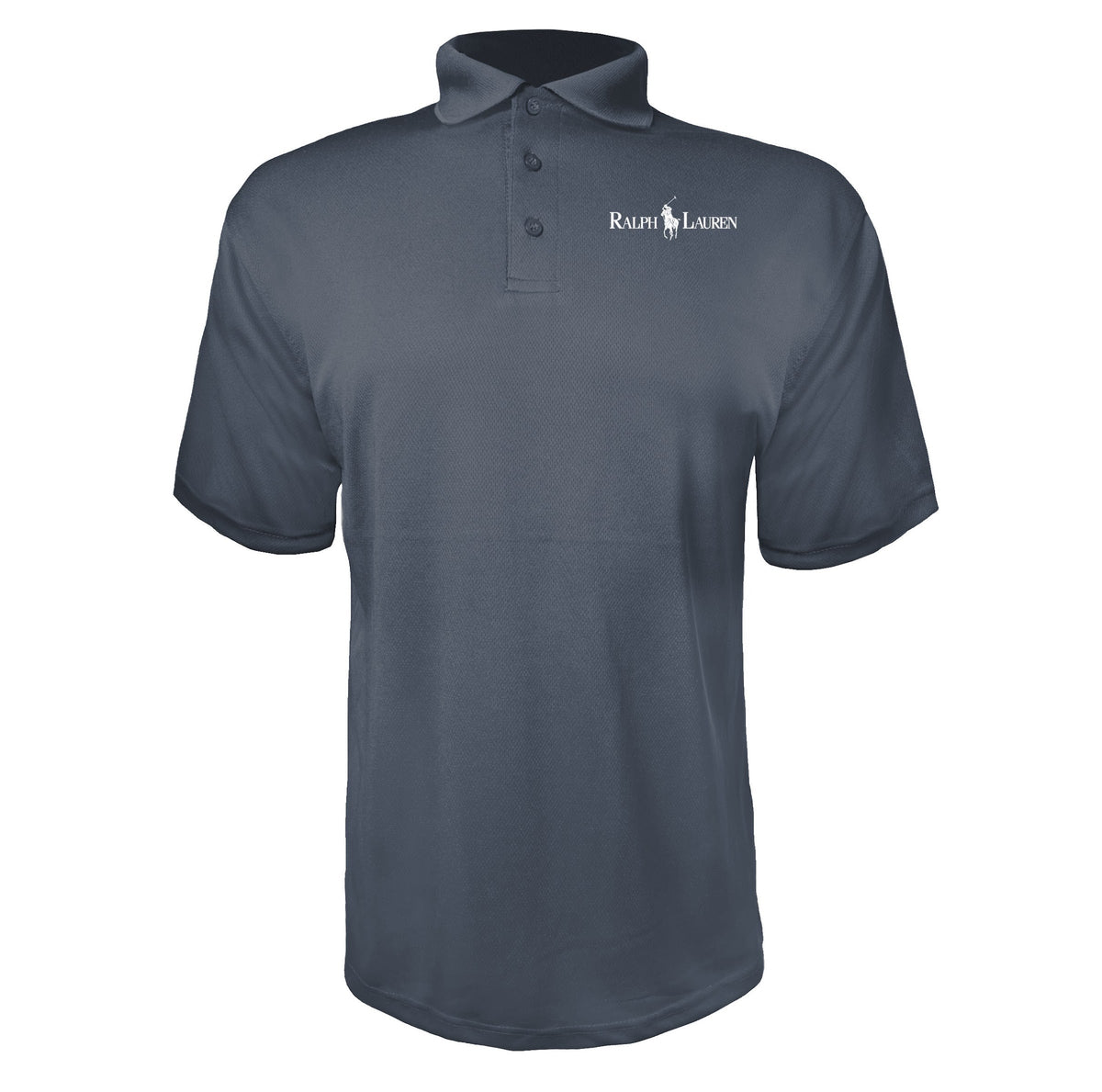 Polo Ralph Lauren White men's polyester polo in Charcoal