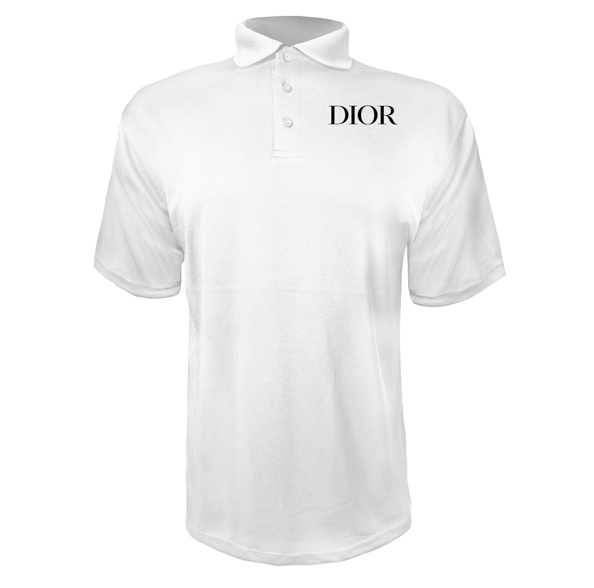 Dior men's polyester polo in White