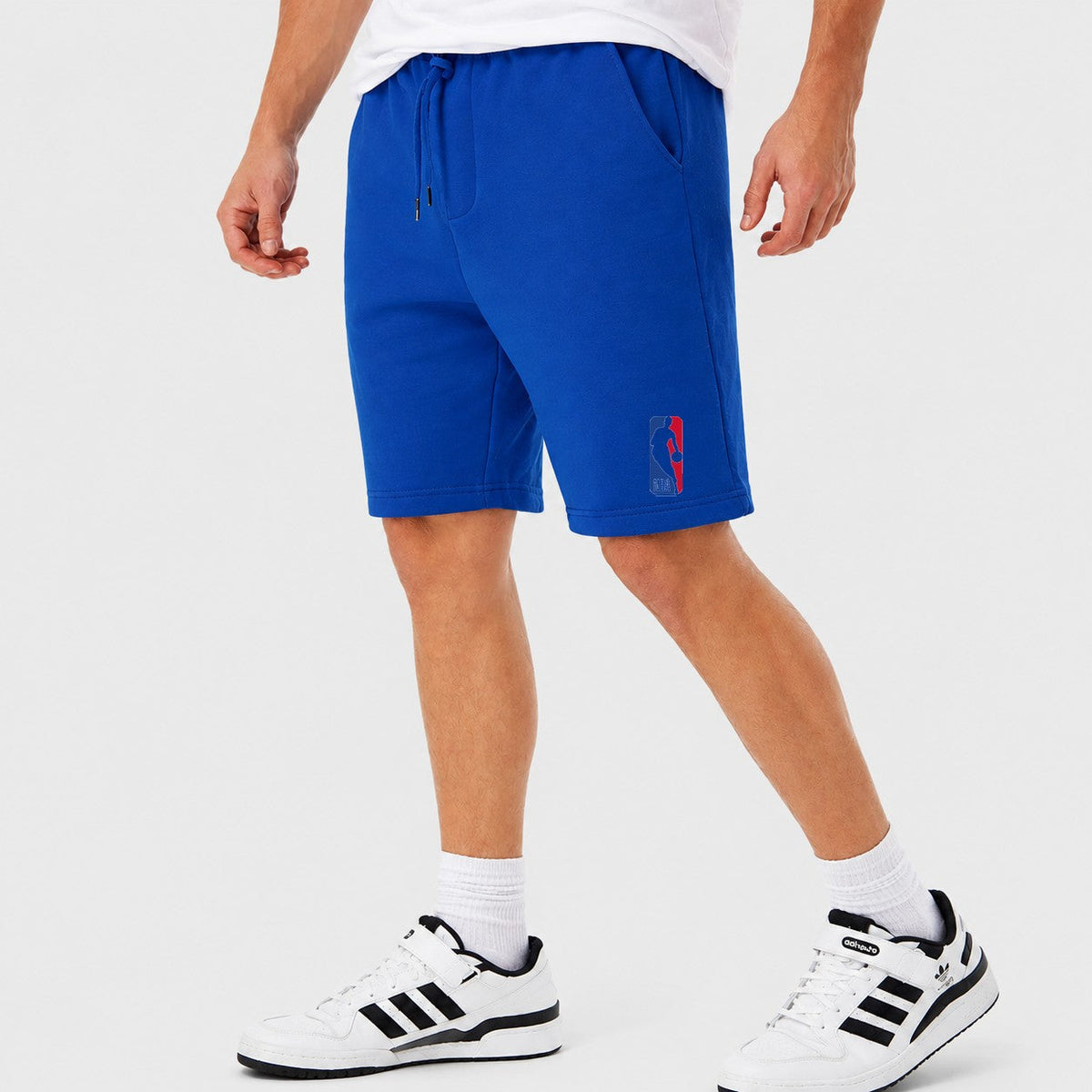 Men's NBA Logo Cotton Shorts - Royal Blue