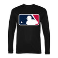 Men's Major League Baseball Polyester Long Sleeve T-Shirt - Black