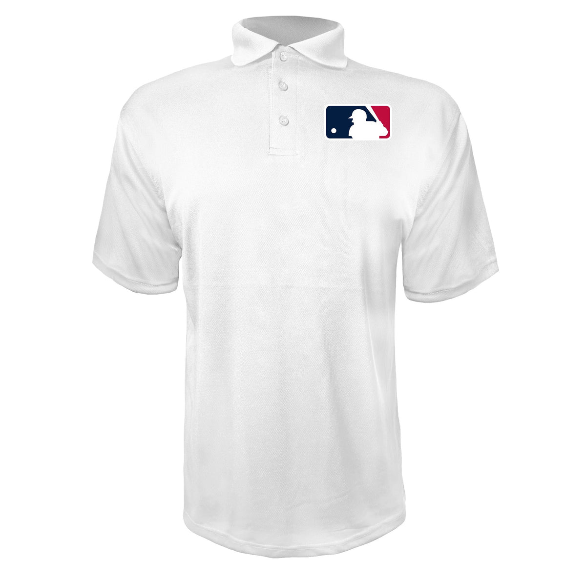 Major League Baseball White polyester polo