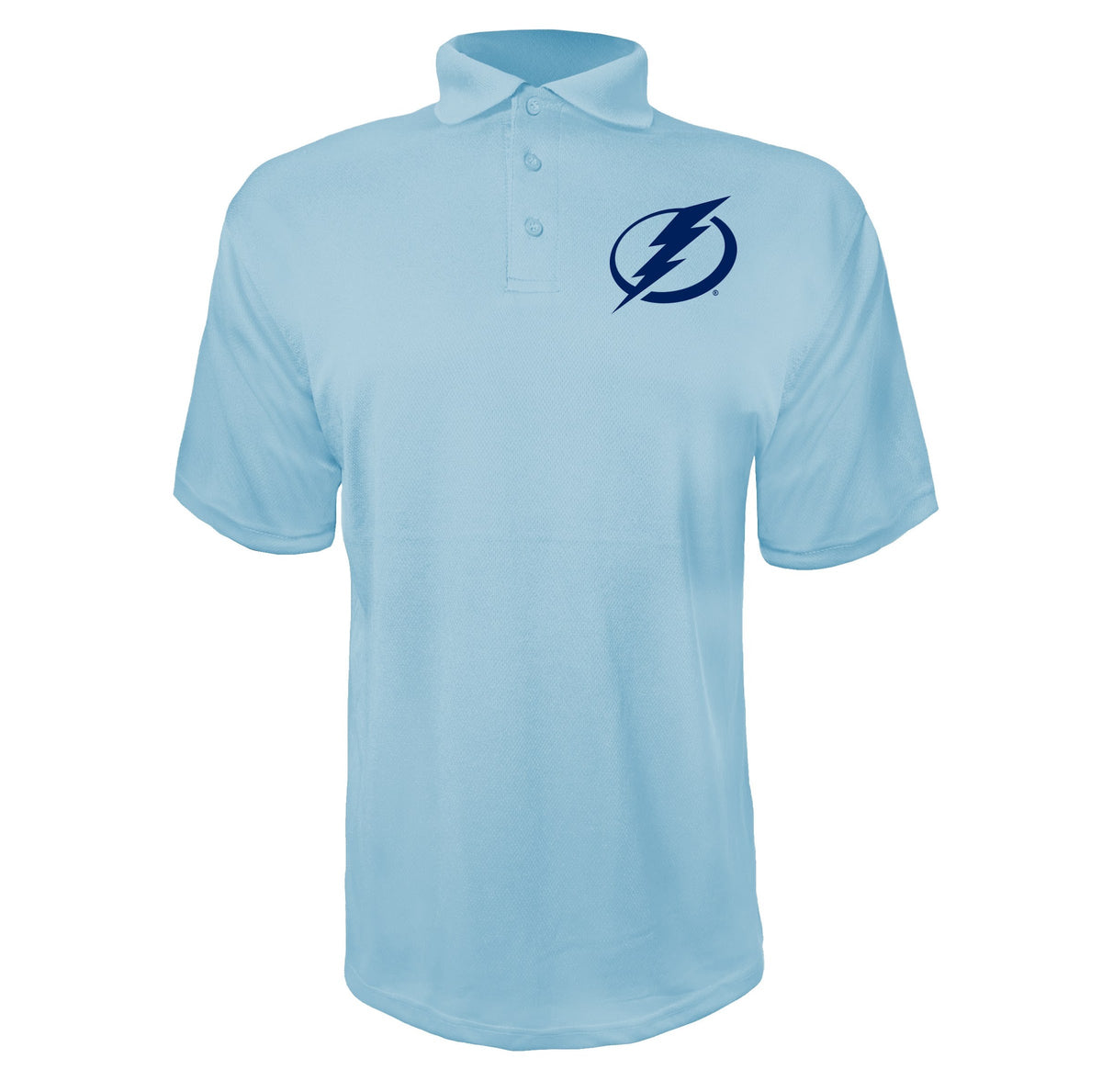 Tampa Bay Lightning Sky Blue polyester polo