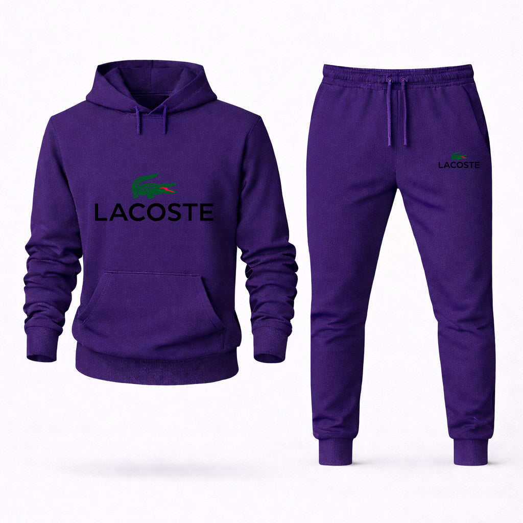 Lacoste Hoodie and Joggers Set - Purple