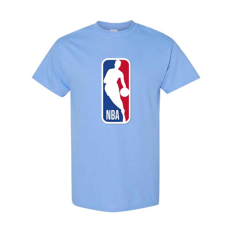 Sky Blue - Front View - Men's NBA Cotton T-Shirt