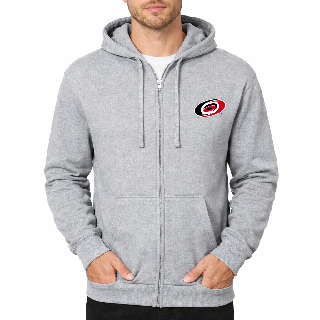 Men's Carolina Hurricanes Zipper Hoodie - Grey