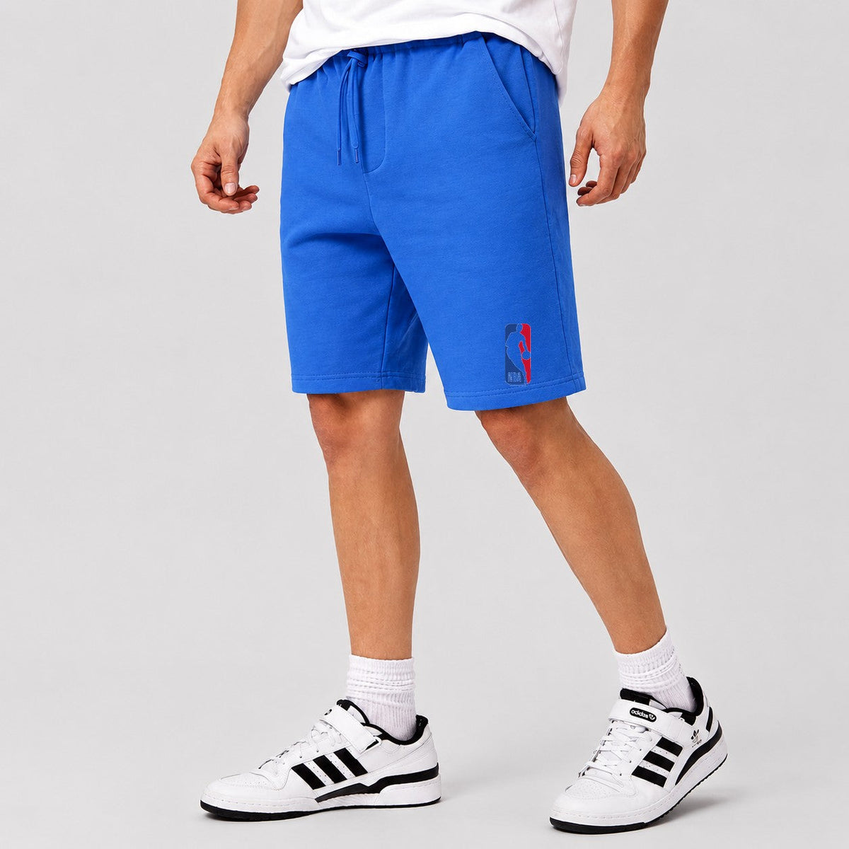 Men's NBA Logo Cotton Shorts - Azure