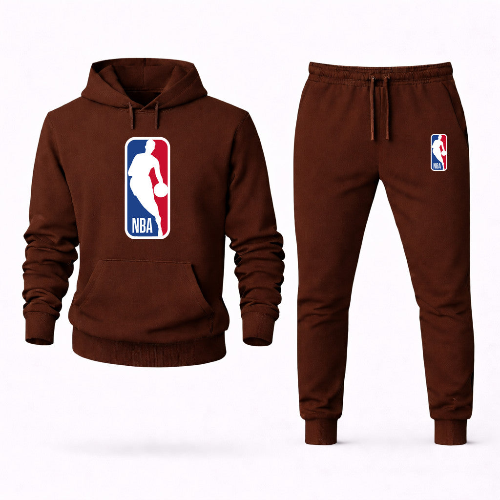NBA Hoodie and Joggers Set - Brown