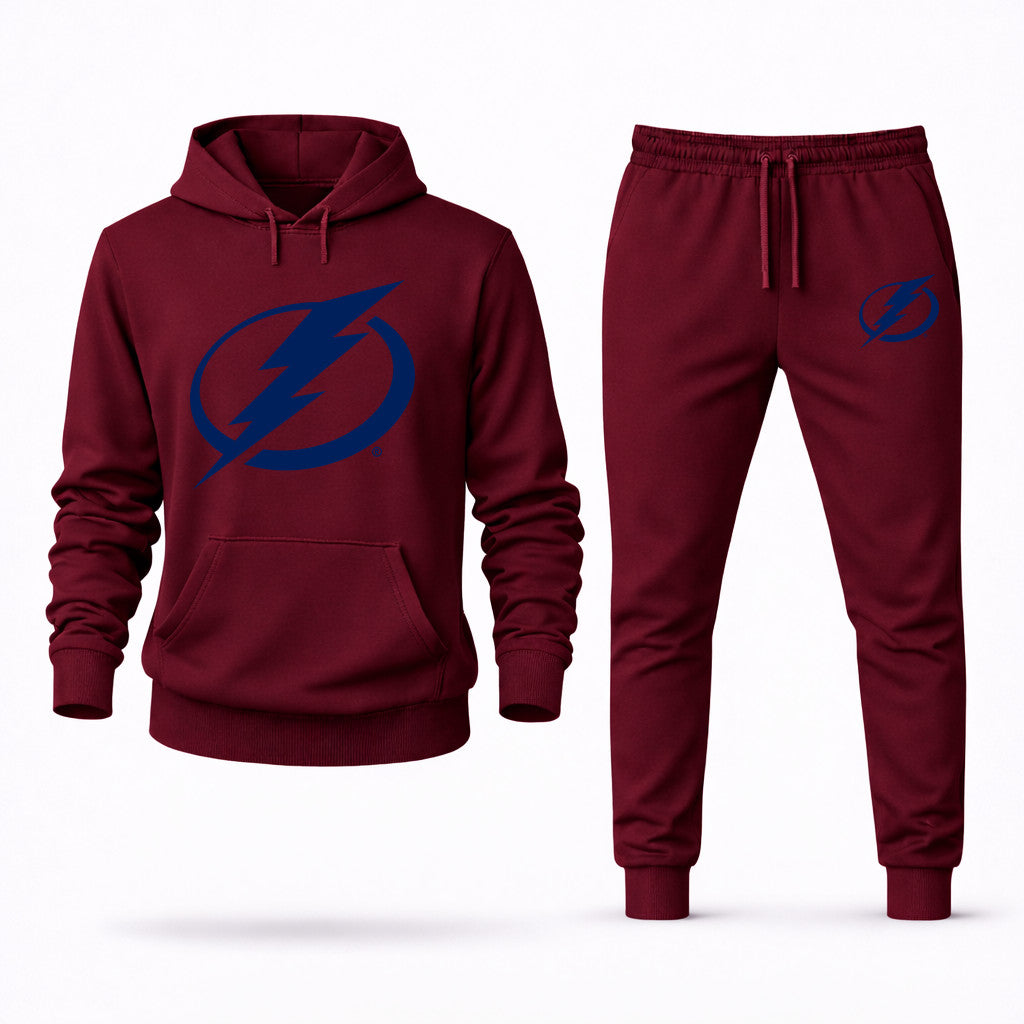 Tampa Bay Lightning Hoodie and Joggers Set - Burgundy