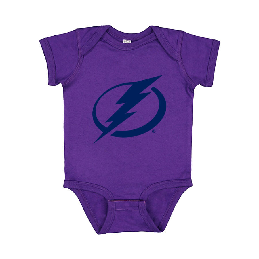 Tampa Bay Lightning Baby Romper Onesie - Purple