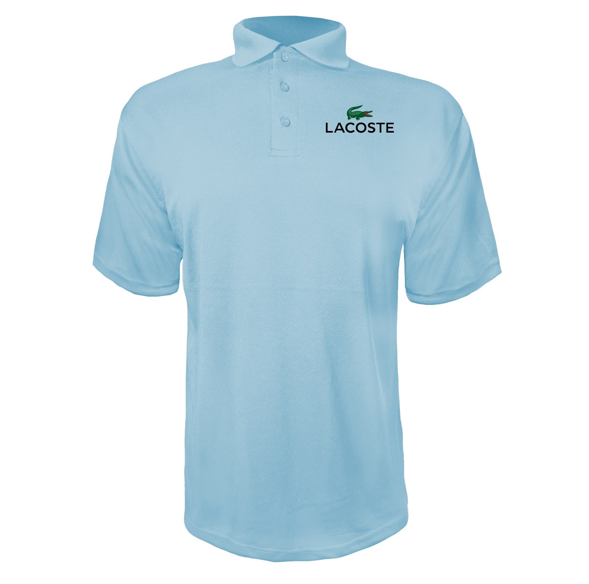 Lacoste men's polyester polo in Sky Blue