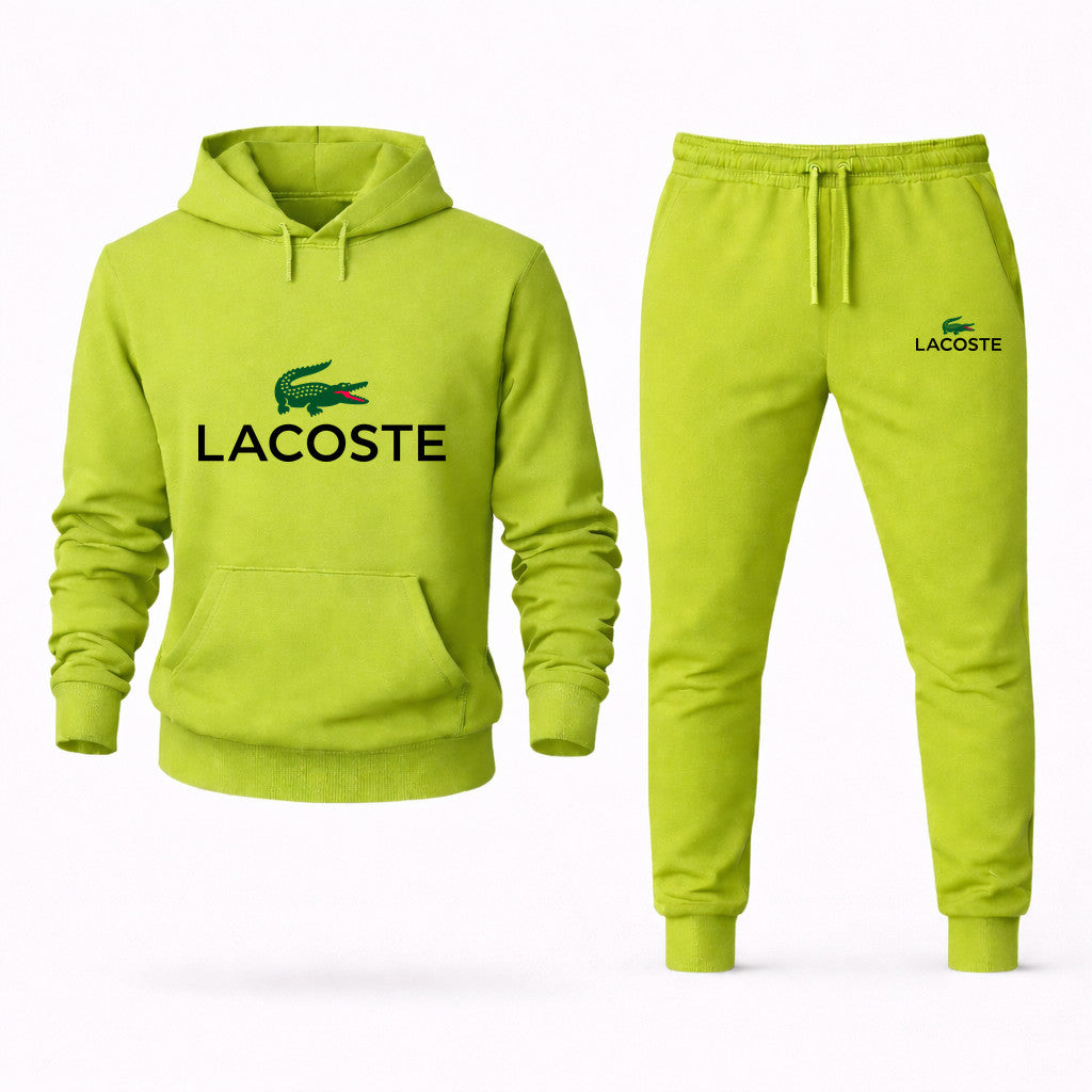 Lacoste Hoodie and Joggers Set - Lime Green