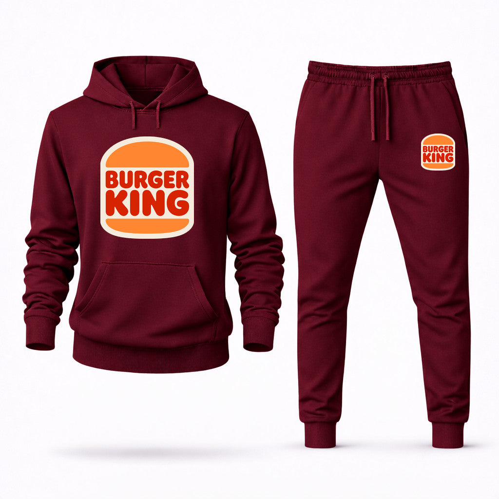 Burger King Hoodie and Joggers Set - Burgundy