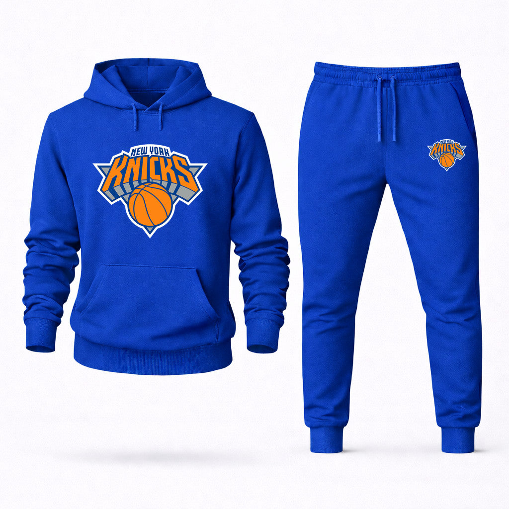 New York Knicks Hoodie and Joggers Set - Blue