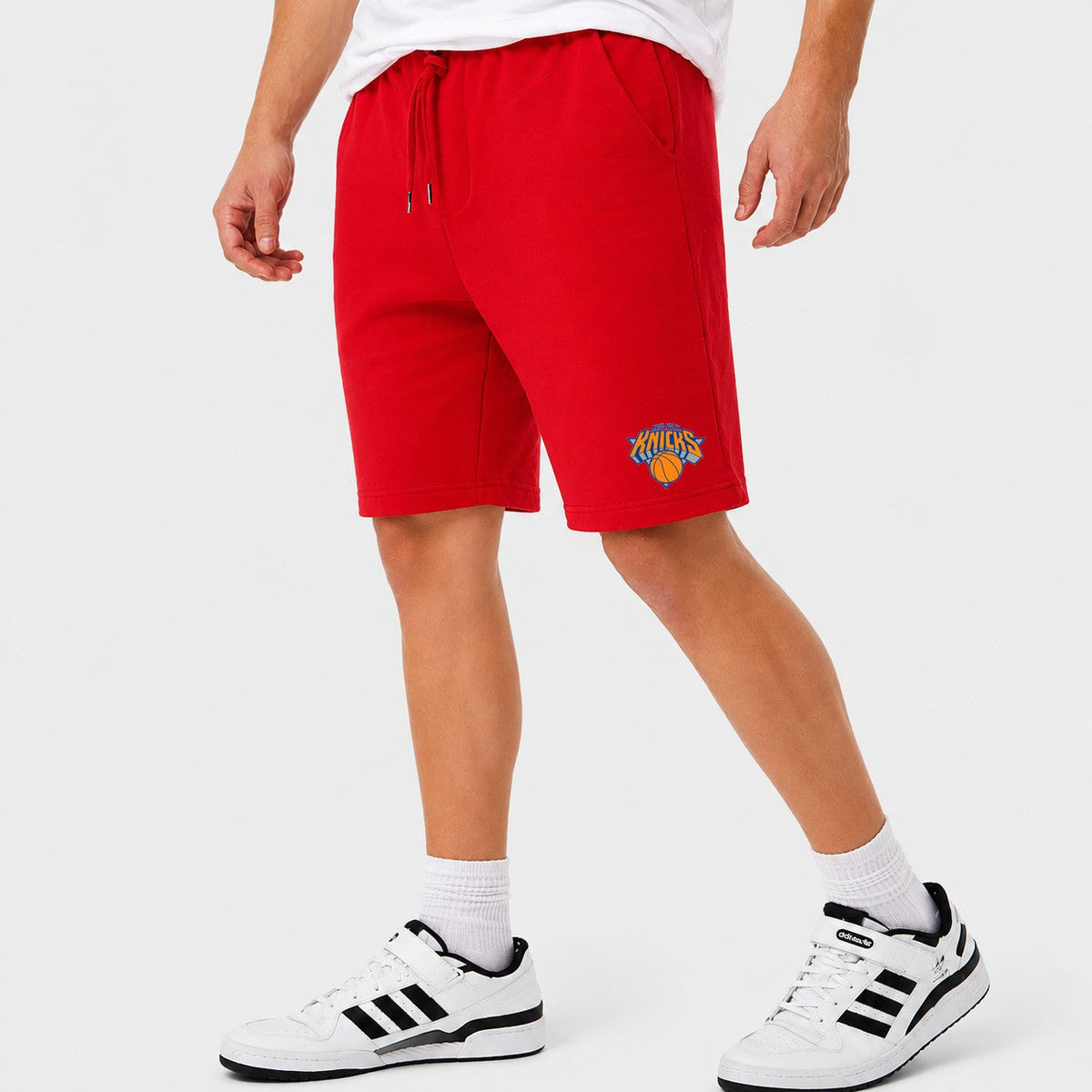 Men's New York Knicks Cotton Shorts - Red