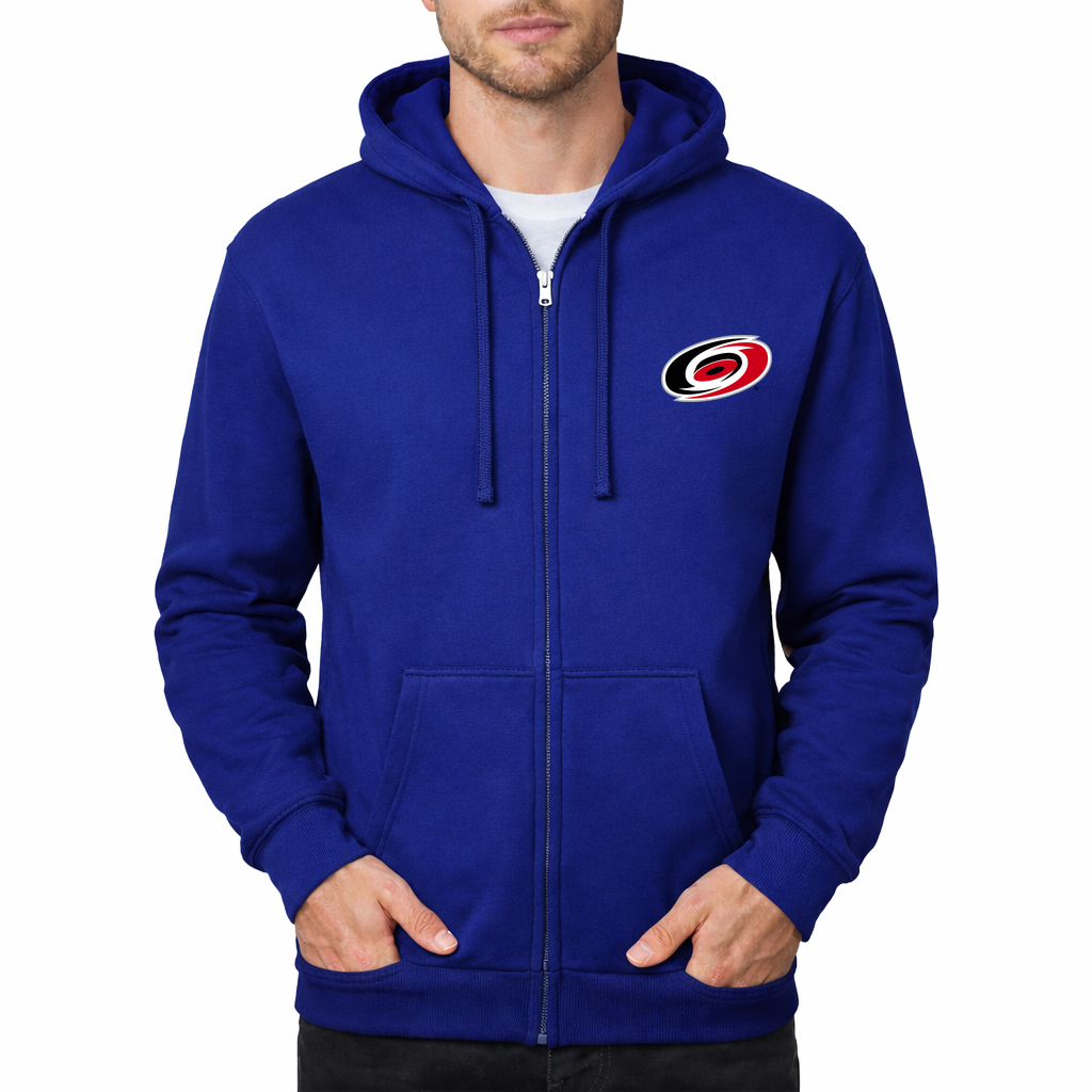 Men's Carolina Hurricanes Zipper Hoodie - Royal Blue
