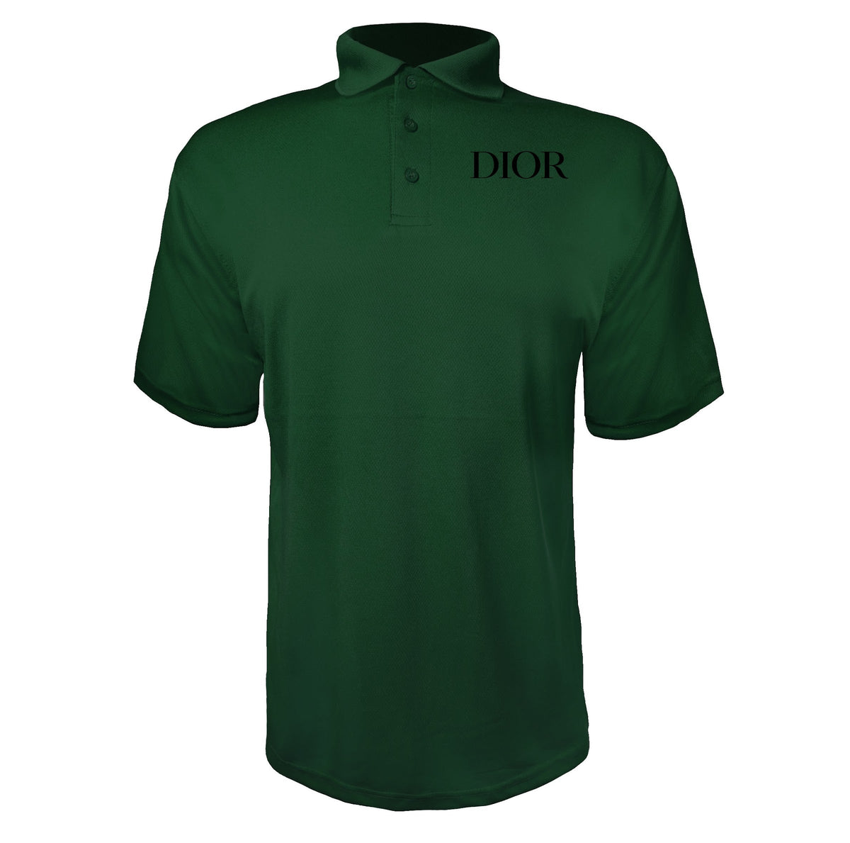 Dior men's polyester polo in Green