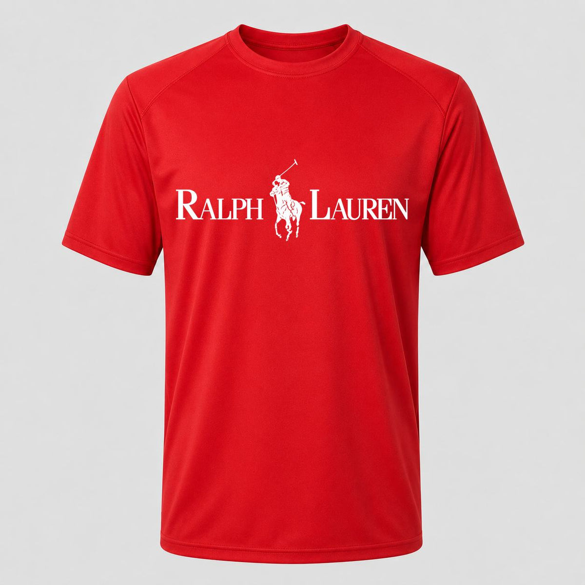 Men's Polo Ralph Lauren White Performance T-Shirt - Red