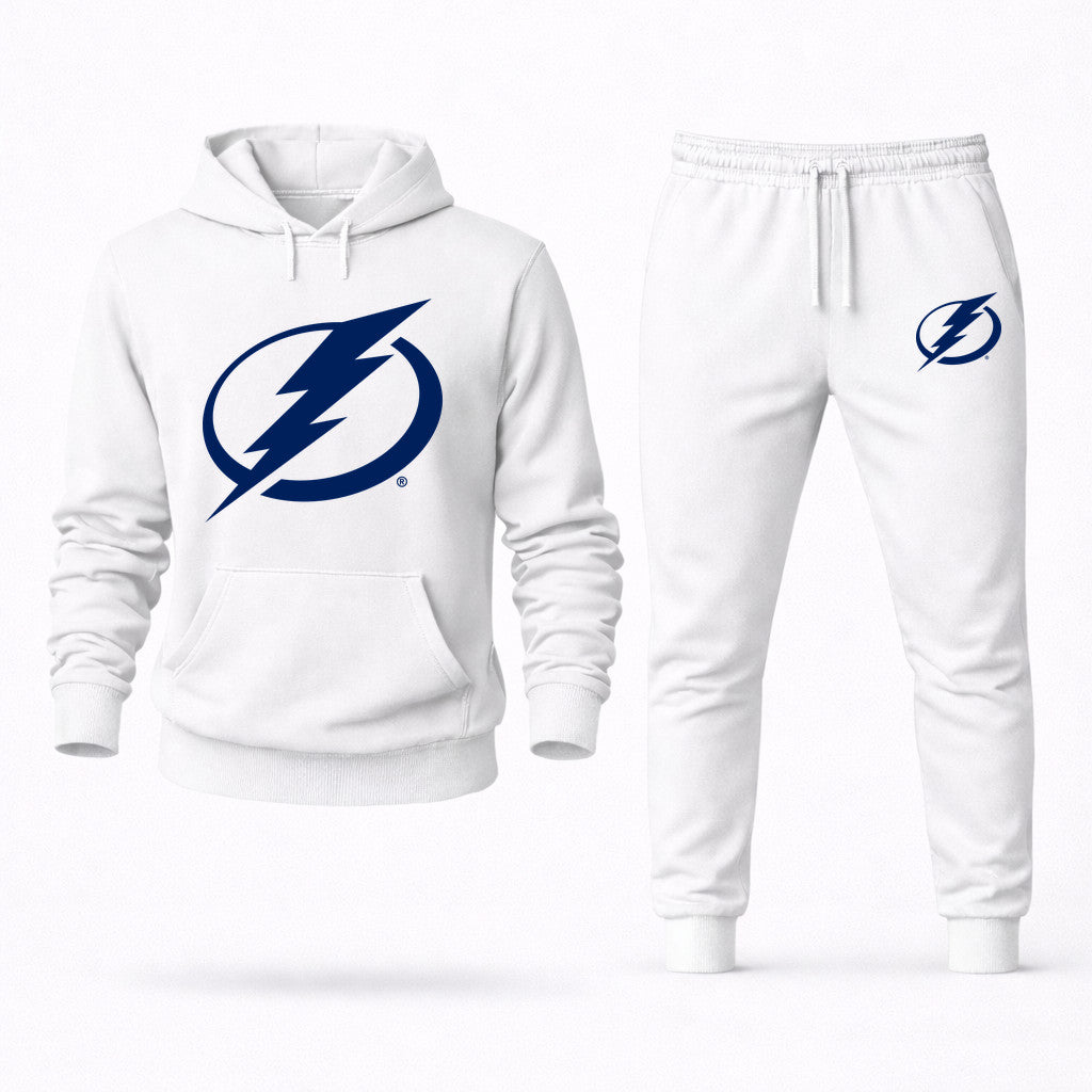Tampa Bay Lightning Hoodie and Joggers Set - White