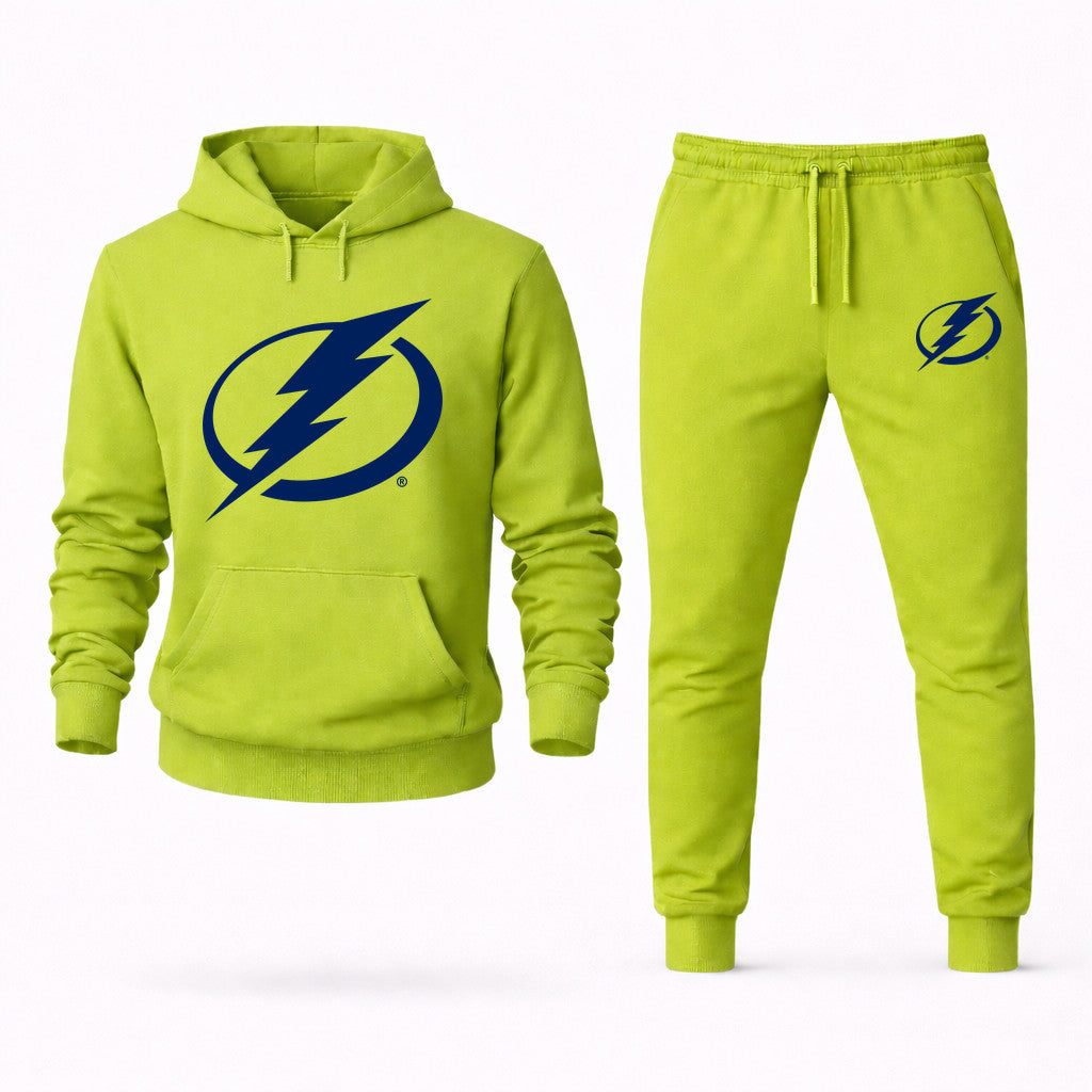 Tampa Bay Lightning Hoodie and Joggers Set - Lime Green