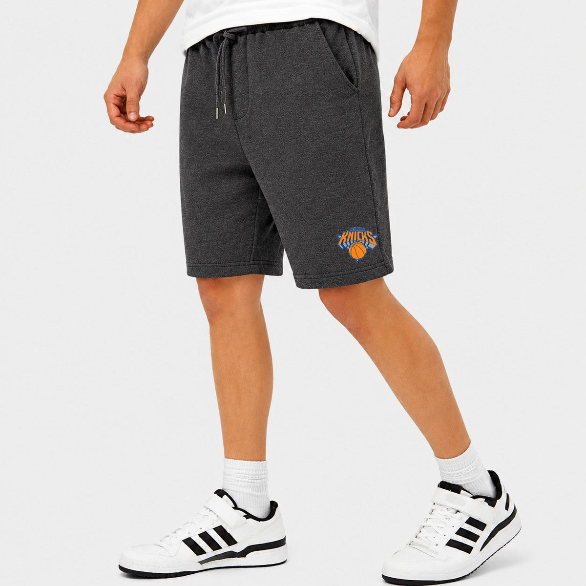 Men's New York Knicks Cotton Shorts - Charcoal