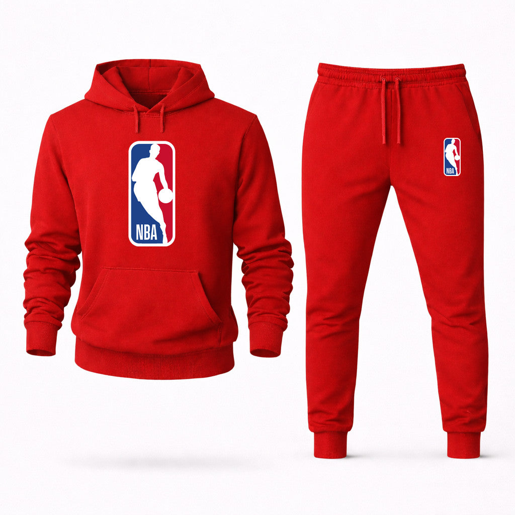NBA Hoodie and Joggers Set - Red