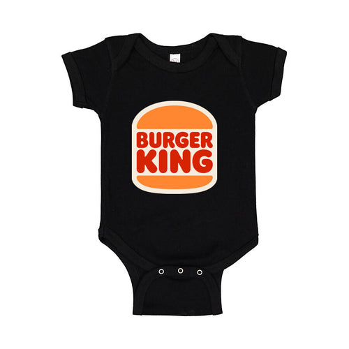 Burger King Baby Romper Onesie - Black