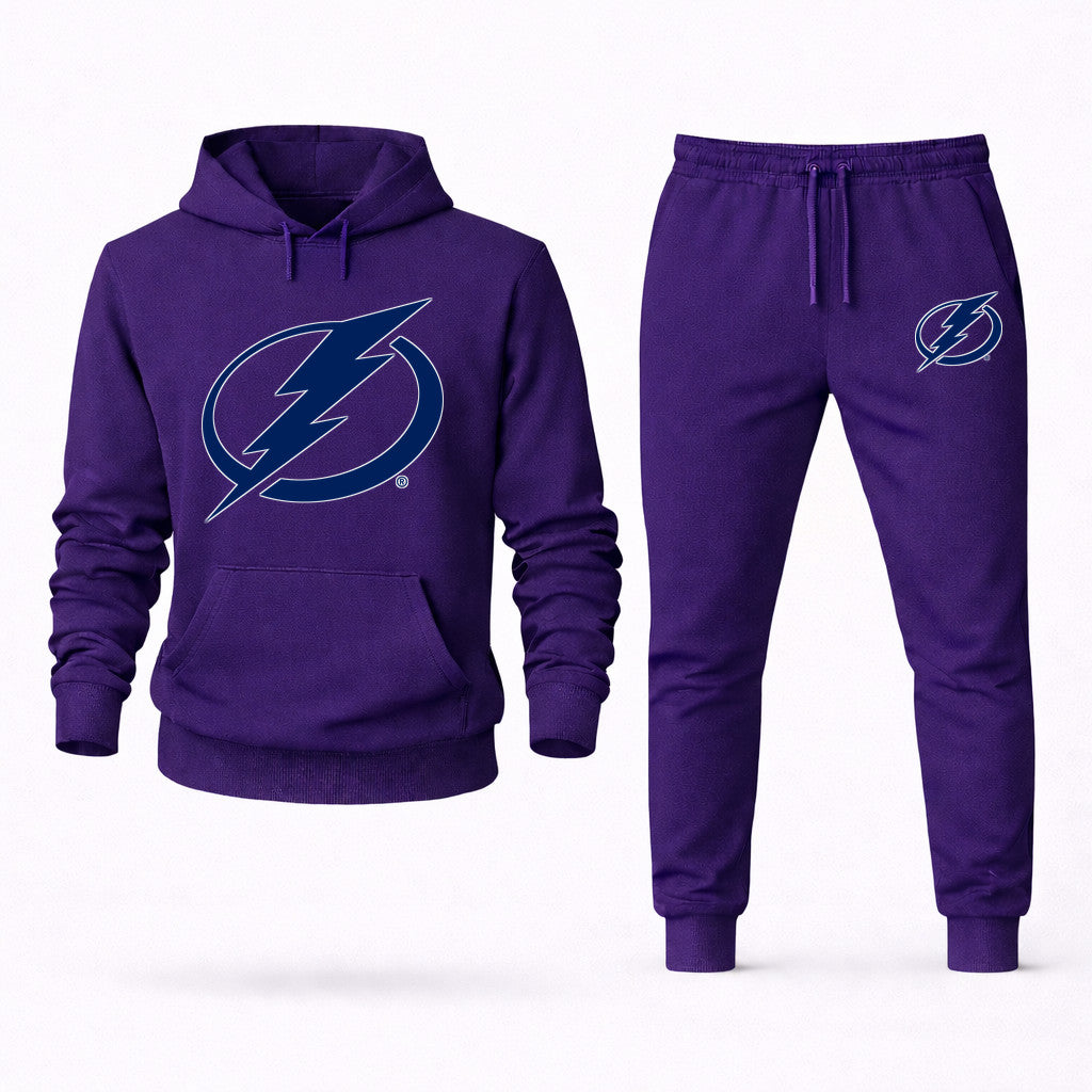 Tampa Bay Lightning Hoodie and Joggers Set - Purple