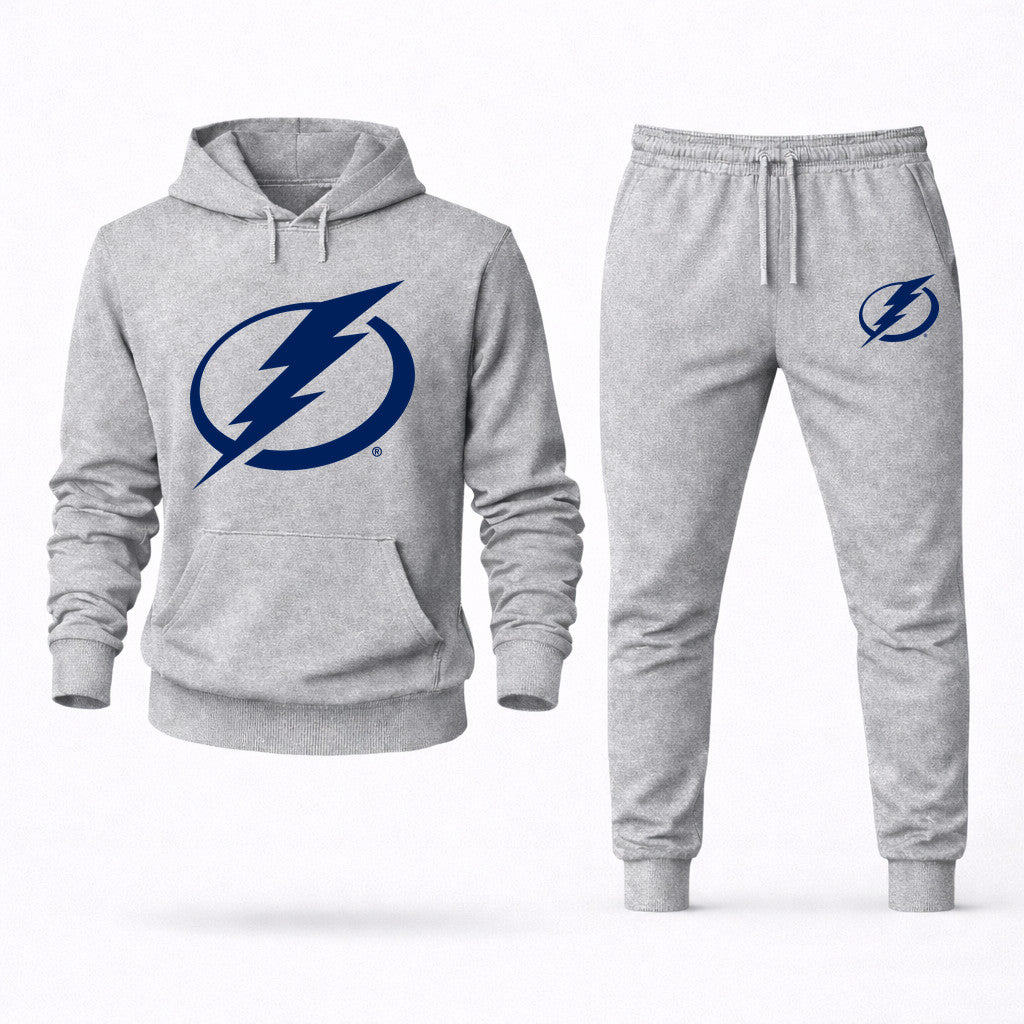 Tampa Bay Lightning Hoodie and Joggers Set - Grey