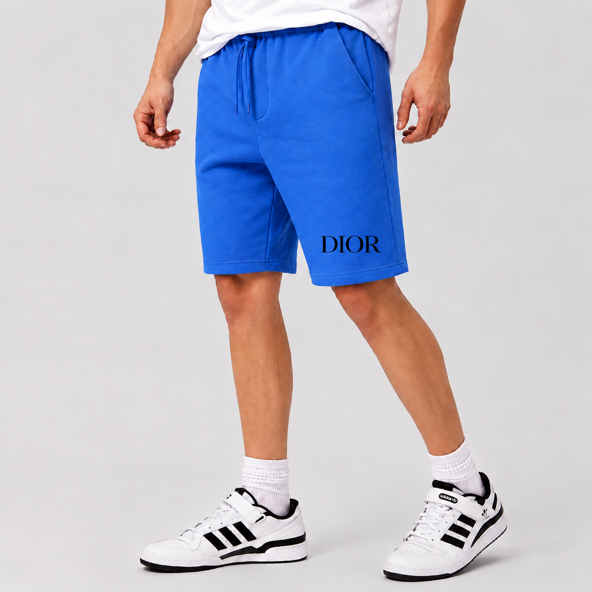 Men's Dior Cotton Shorts - Azure