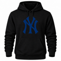 Black New York Yankees pullover hoodie - front view