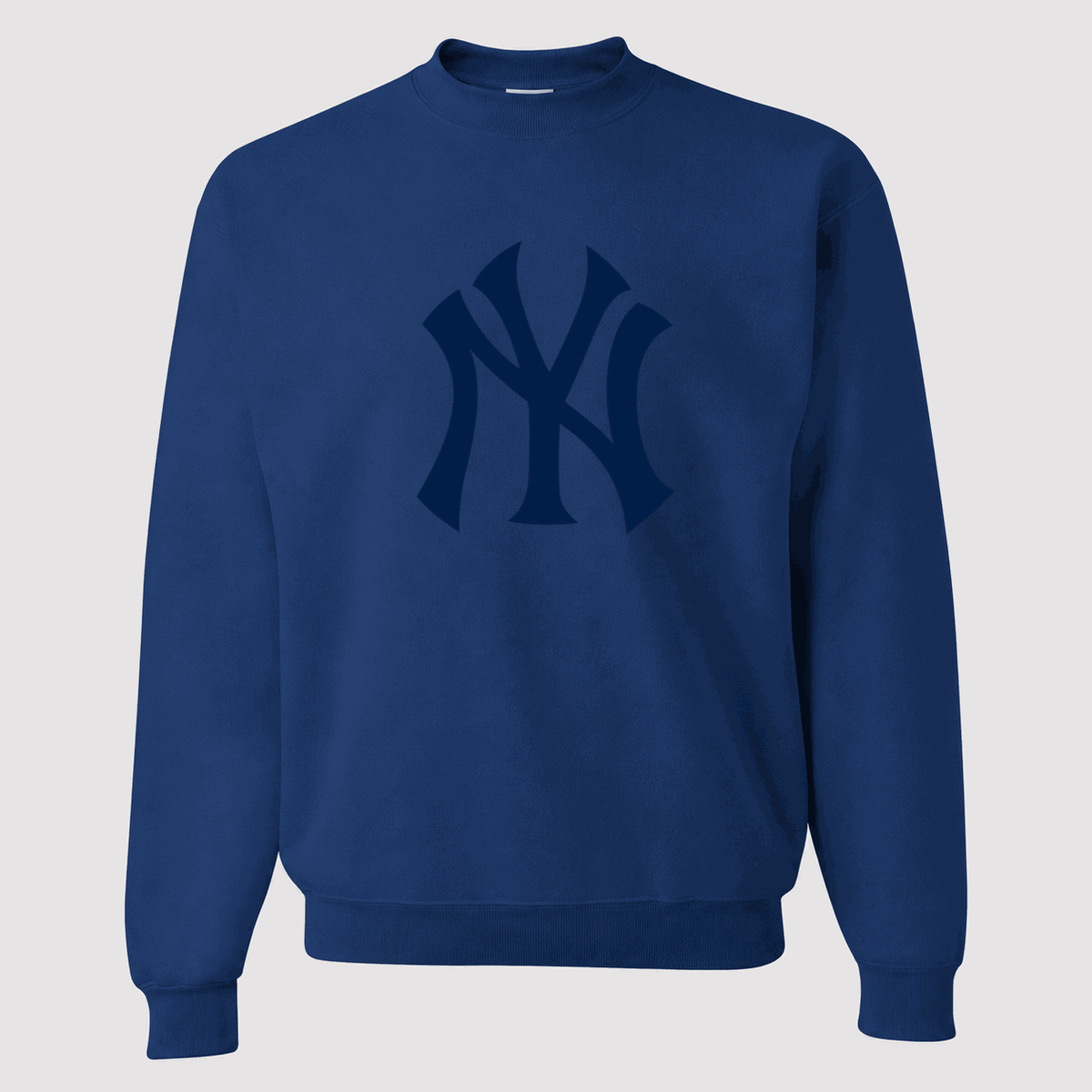 Blue New York Yankees crewneck sweatshirt - front view