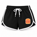Women's Burger King Booty Shorts, Black