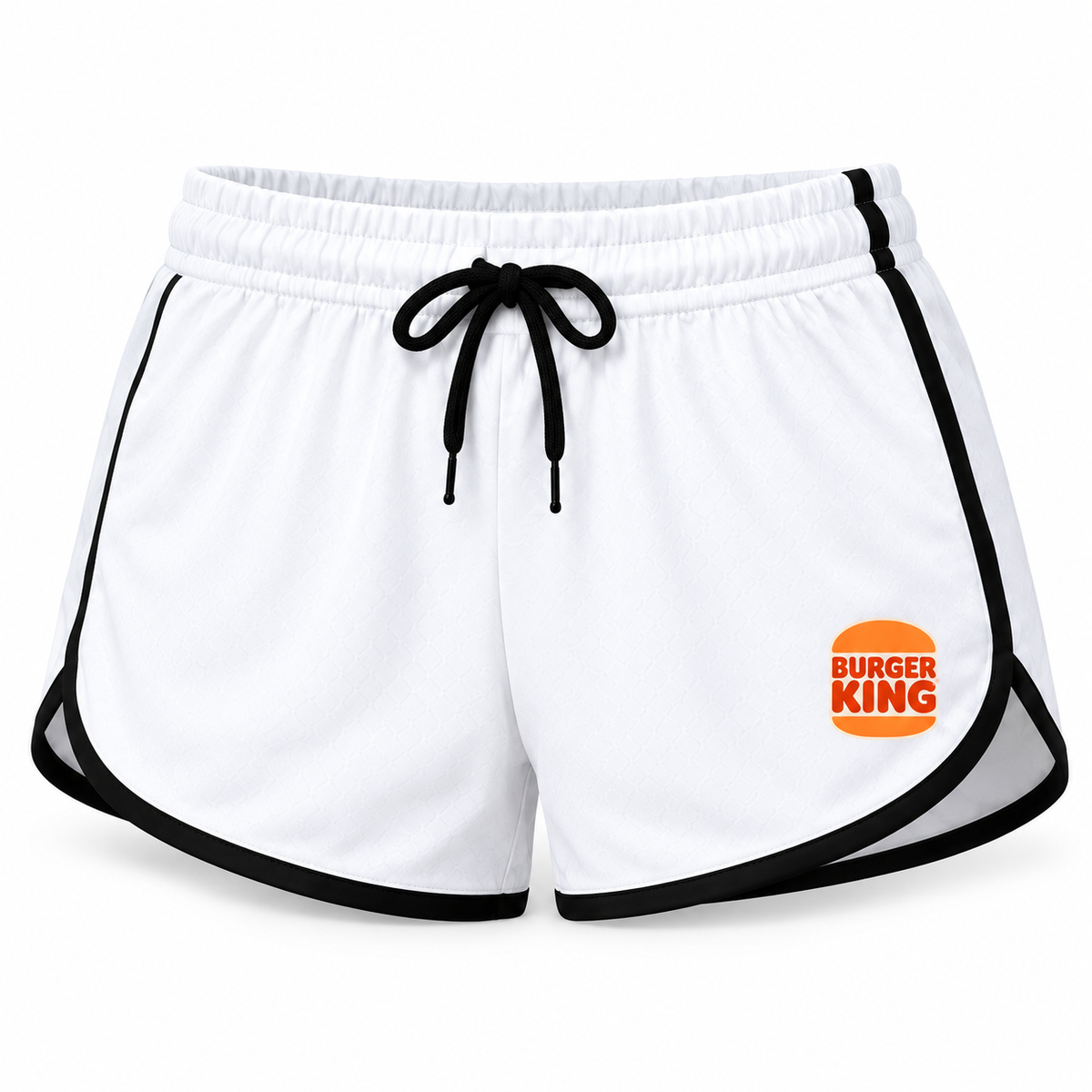 Women's Burger King Booty Shorts, White