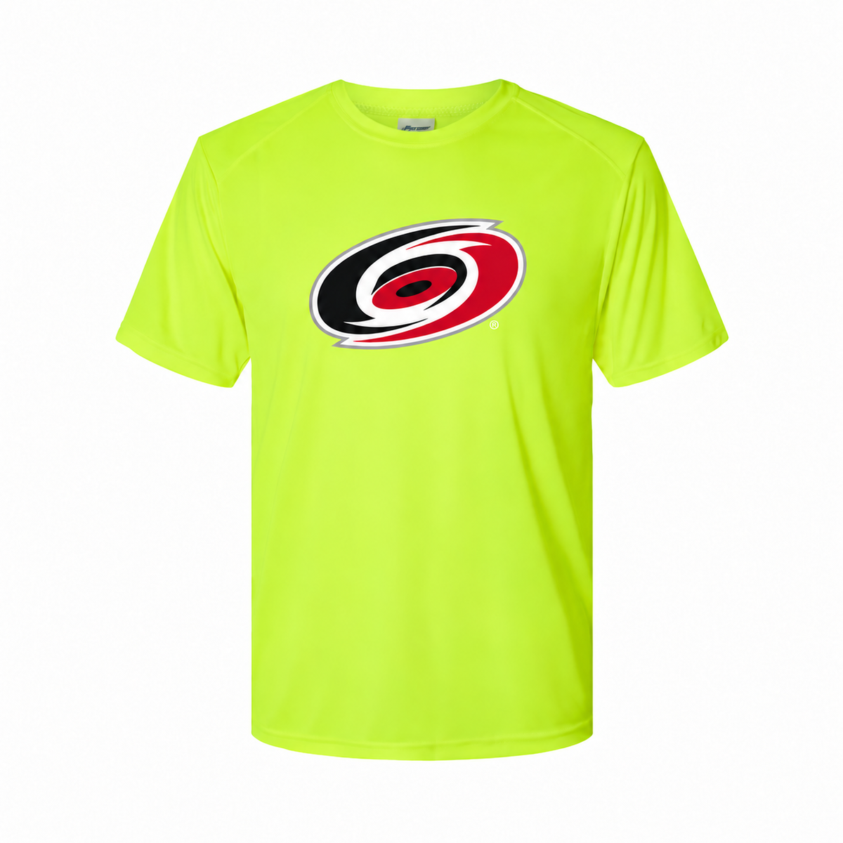 Youth Carolina Hurricanes polyester T-shirt, Safety Green