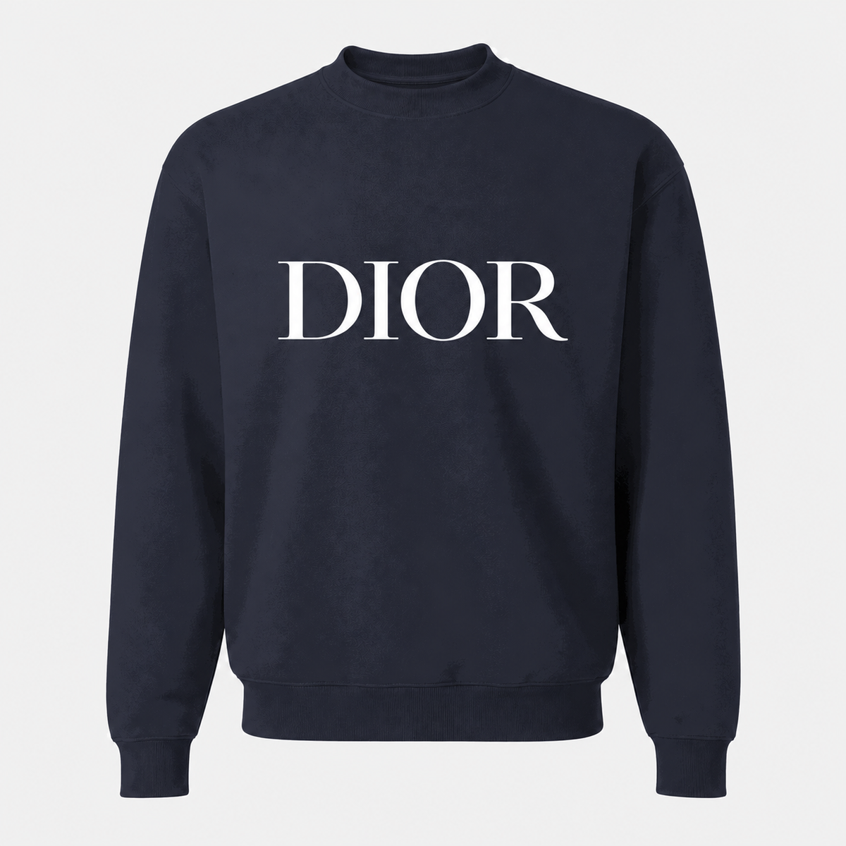 Men's Dior Crewneck Sweatshirt in Navy with white DIOR lettering