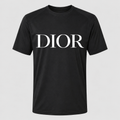 Men's Dior Performance T-Shirt in Black with white DIOR lettering