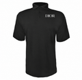 Men's Dior Polyester Polo in Black with white DIOR lettering