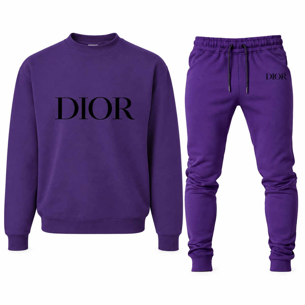 Men's Dior sweatshirt and joggers set, Purple