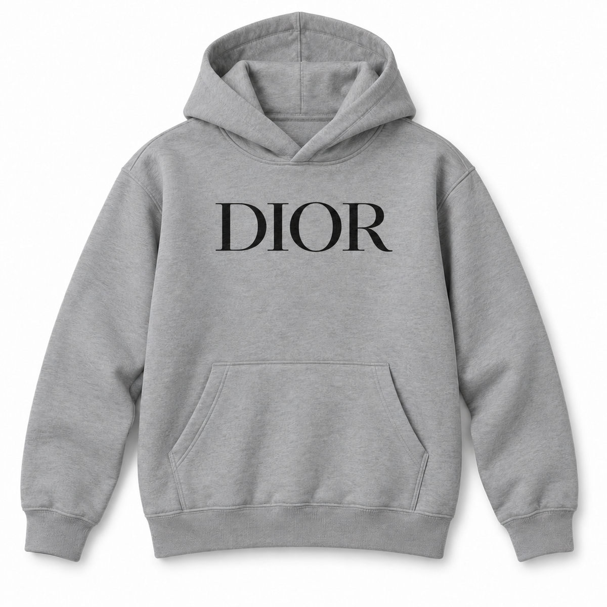 Youth black DIOR design pullover hoodie, Gray