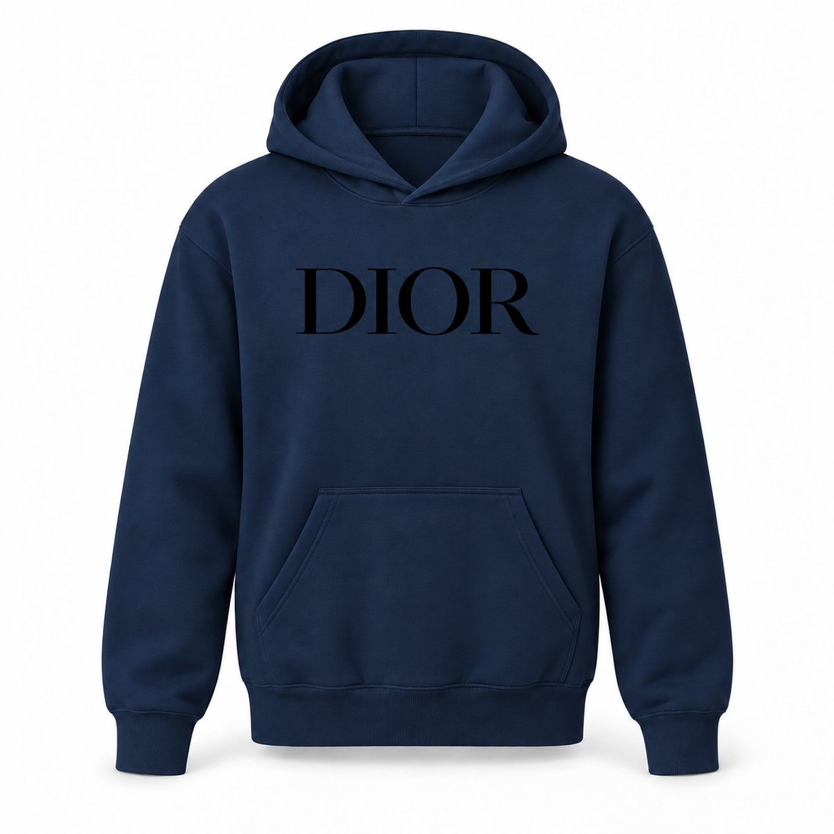 Youth black DIOR design pullover hoodie, Navy