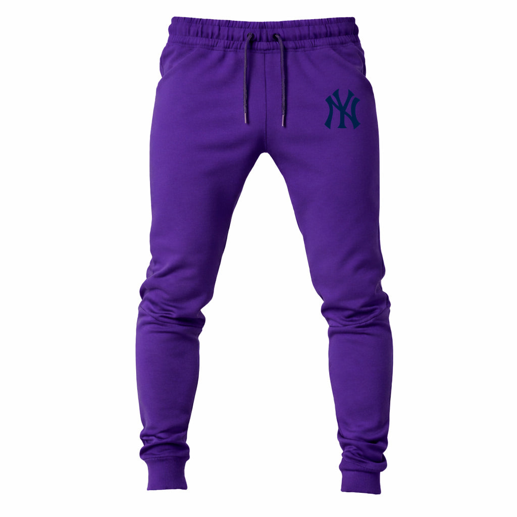 New York Yankees joggers sweatpants - Purple