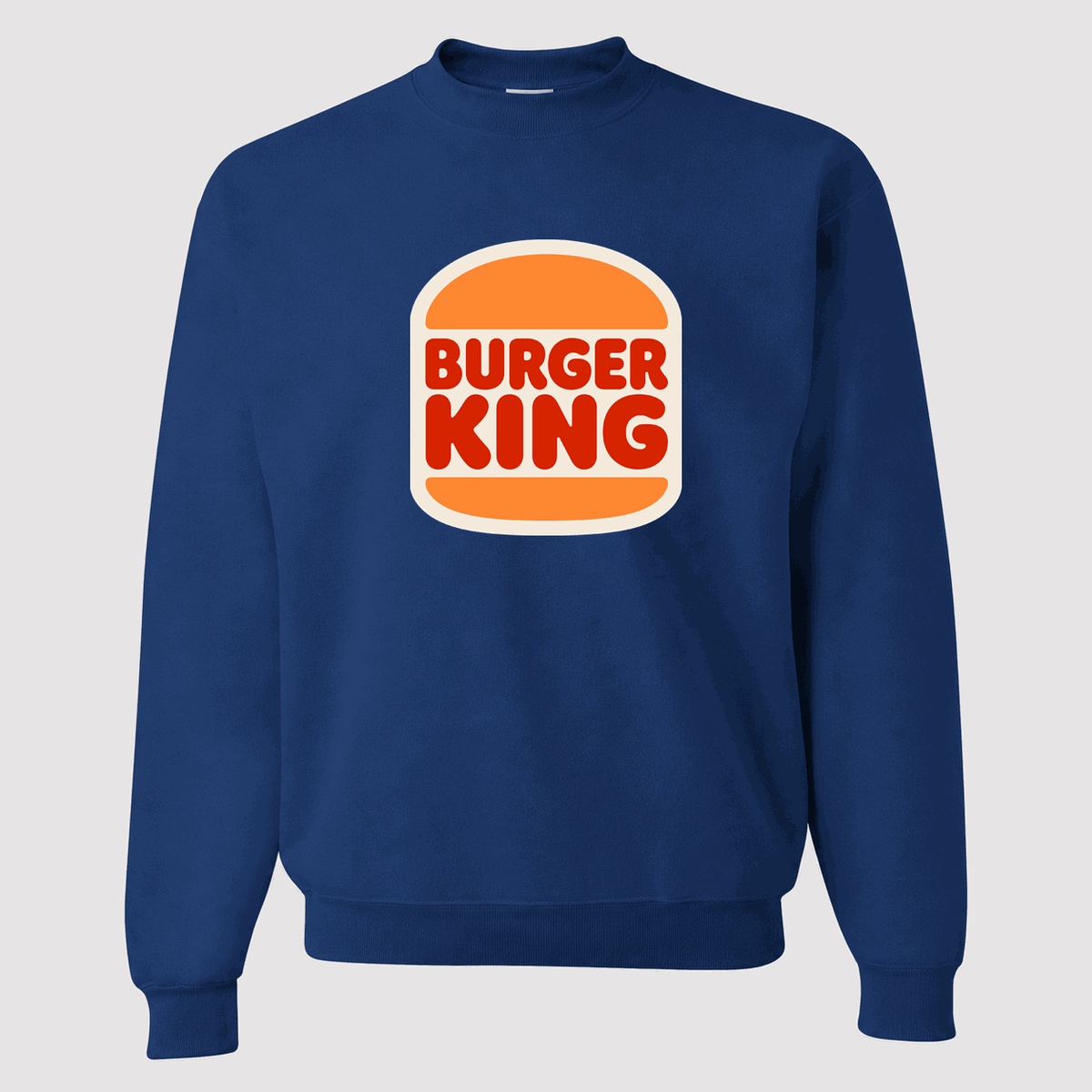 Men's Burger King Crewneck Sweatshirt - Blue
