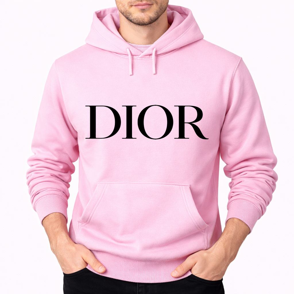Men's Dior Pullover Hoodie - Pink