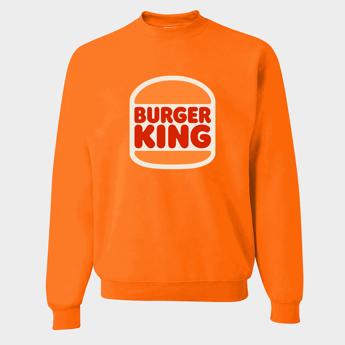 Men's Burger King Crewneck Sweatshirt - Orange